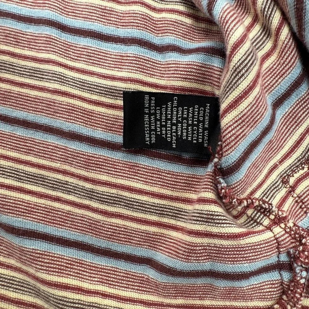 Ralph Lauren Polo Jeans Co Striped Polo Shirt XL Blue Red Cotton Casual